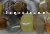 CNG1026 15.5 inches 10*14mm - 15*20mm faceted nuggets Botswana agate beads