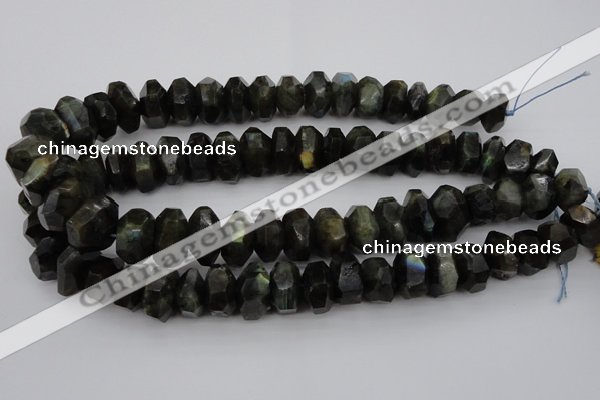 CNG1035 15.5 inches 12*16mm - 15*22mm faceted nuggets labradorite beads