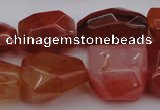 CNG1040 15.5 inches 13*18mm - 15*20mm faceted nuggets carnelian beads