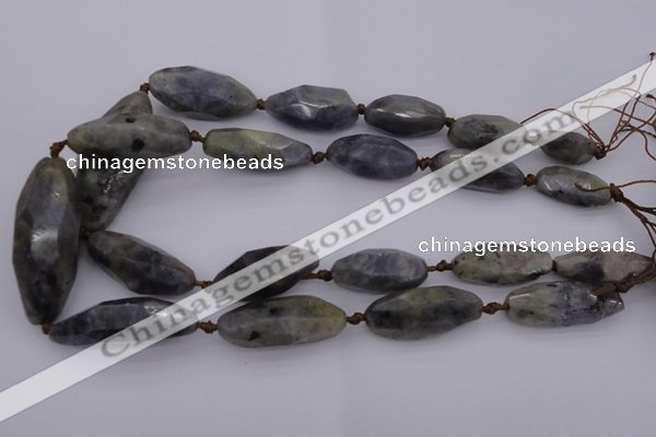 CNG1047 10*25mm - 20*48mm faceted nuggets iolite gemstone beads