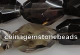 CNG1062 15.5 inches 18*25mm - 22*30mm faceted nuggets smoky quartz beads