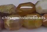 CNG1070 15.5 inches 13*18mm - 16*22mm faceted nuggets Botswana agate beads