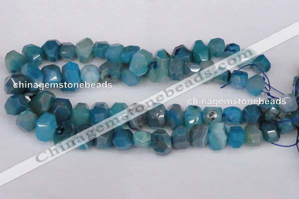 CNG1078 15.5 inches 10*14mm - 15*20mm faceted nuggets agate beads