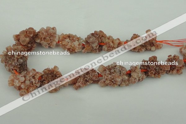 CNG1082 15.5 inches 20*25mm - 25*35mm nuggets red quartz beads