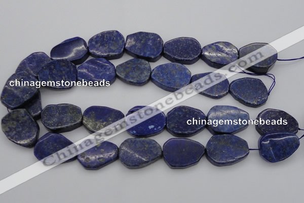 CNG1087 15.5 inches 20*25mm - 22*28mm freeform lapis lzuli beads