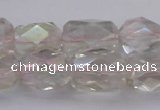 CNG1100 12*16mm - 13*18mm faceted nuggets AB-color white crystal beads