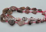 CNG1110 15.5 inches 10*15mm - 25*35mm nuggets rhodochrosite beads