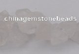 CNG1115 15.5 inches 8*12mm - 13*18mm nuggets white crystal beads