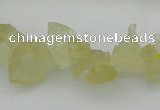 CNG1116 15.5 inches 8*12mm - 13*18mm nuggets lemon quartz beads