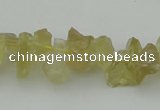 CNG1117 15.5 inches 8*12mm - 13*18mm nuggets lemon quartz beads