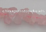 CNG1119 15.5 inches 8*12mm - 13*18mm nuggets rose quartz beads