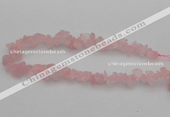 CNG1119 15.5 inches 8*12mm - 13*18mm nuggets rose quartz beads