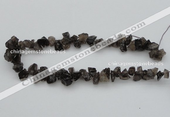 CNG1122 15.5 inches 8*12mm - 13*18mm nuggets smoky quartz beads