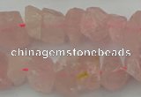 CNG1132 15.5 inches 8*12mm - 13*18mm nuggets rose quartz beads