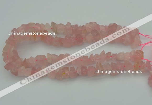 CNG1132 15.5 inches 8*12mm - 13*18mm nuggets rose quartz beads