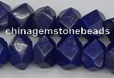 CNG1147 15.5 inches 10*14mm - 13*18mm faceted nuggets lapis lazuli beads