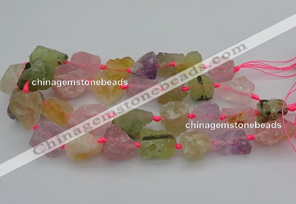 CNG1167 15.5 inches 15*25mm - 25*30mm nuggets mixed quartz beads