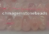 CNG1177 15.5 inches 6*14mm - 8*14mm nuggets rose quartz beads