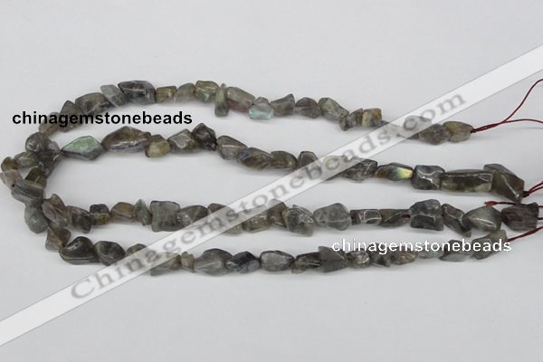 CNG12 15.5 inches 8*14mm nuggets labradorite gemstone beads