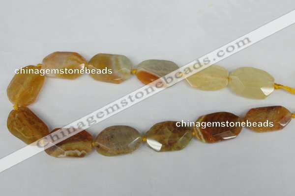 CNG1200 15.5 inches 20*30mm - 25*35mm freeform agate beads