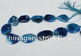 CNG1205 15.5 inches 20*30mm - 30*40mm freeform agate beads