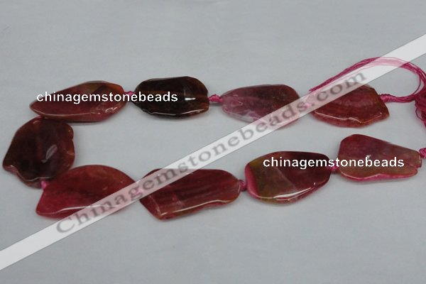 CNG1209 15.5 inches 25*35mm - 35*45mm freeform agate beads