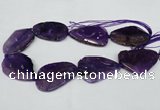 CNG1210 15.5 inches 30*45mm - 35*50mm freeform agate beads