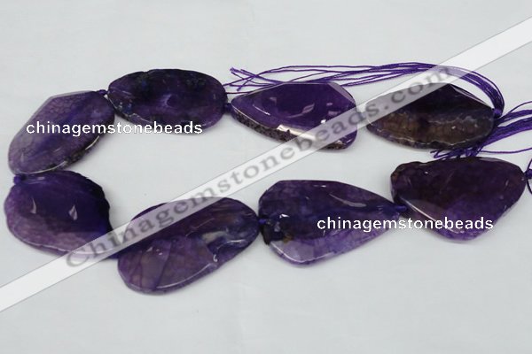 CNG1210 15.5 inches 30*45mm - 35*50mm freeform agate beads