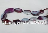 CNG1217 15.5 inches 20*30mm - 30*40mm freeform agate beads