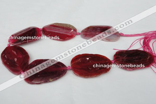 CNG1220 15.5 inches 30*45mm - 40*55mm freeform agate beads