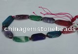 CNG1225 15.5 inches 18*30mm - 20*45mm freeform agate beads