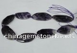 CNG1227 15.5 inches 20*40mm - 25*50mm freeform amethyst beads