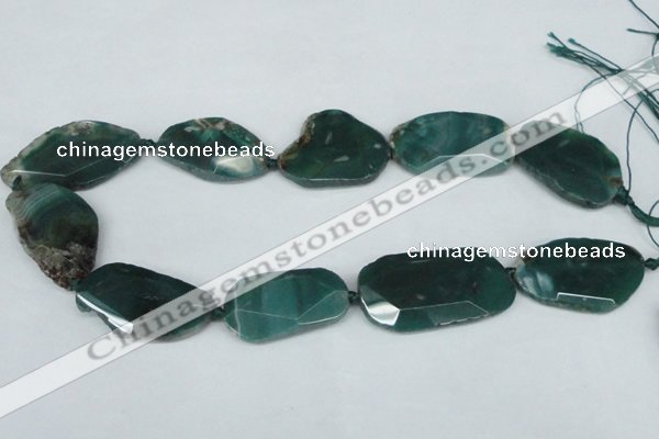 CNG1233 15.5 inches 20*35mm - 35*45mm freeform agate beads