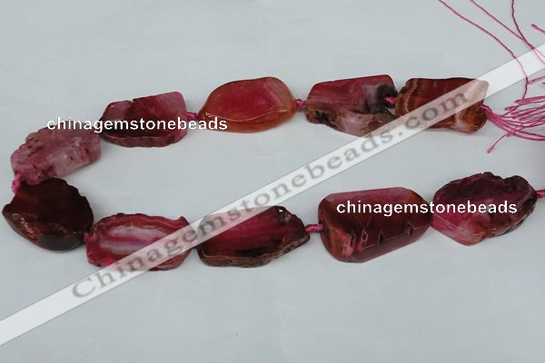 CNG1239 15.5 inches 25*35mm - 30*45mm freeform agate beads