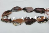 CNG1240 15.5 inches 30*40mm - 35*50mm freeform agate beads