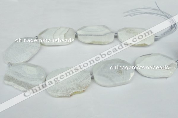 CNG1242 15.5 inches 30*40mm - 40*50mm freeform agate beads