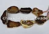 CNG1246 15.5 inches 30*50mm - 40*60mm freeform agate beads