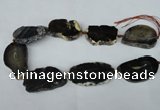 CNG1248 15.5 inches 30*40mm - 40*50mm freeform agate beads