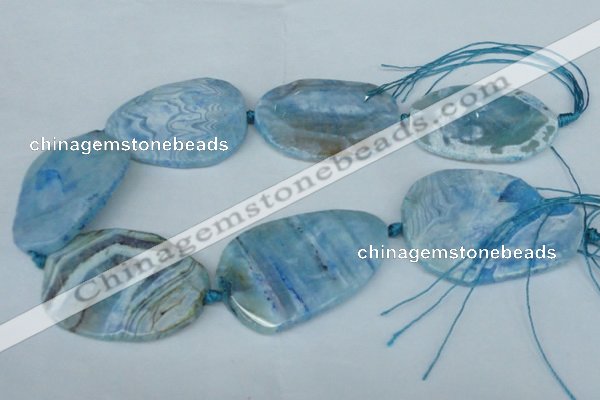 CNG1258 15.5 inches 40*50mm - 45*55mm freeform agate beads