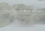 CNG1307 15.5 inches 20*25mm – 25*35mm nuggets white crystal beads