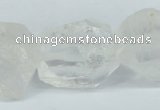 CNG1308 15*20mm – 25*30mm faceted nuggets white crystal beads