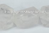 CNG1309 15*20mm – 25*30mm faceted nuggets rose quartz beads