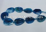 CNG1332 15.5 inches 35*40mm faceted freeform agate beads