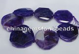 CNG1345 15.5 inches 52*55mm faceted freeform agate beads