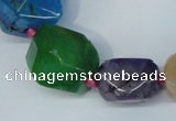 CNG1361 15.5 inches 8*10mm - 20*25mm faceted nuggets agate beads