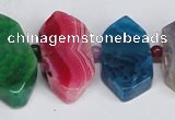 CNG1397 15.5 inches 15*25mm - 20*40mm wand agate gemstone beads