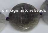 CNG1410 15.5 inches 30*35mm - 35*38mm faceted freeform agate beads