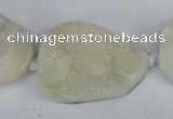 CNG1415 15.5 inches 25*35mm - 30*40mm freeform agate beads