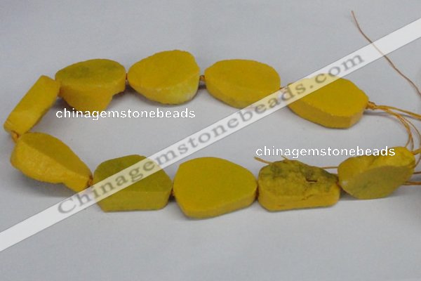 CNG1419 15.5 inches 25*35mm - 30*40mm freeform agate beads