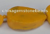 CNG1420 15.5 inches 25*35mm - 30*40mm freeform agate beads